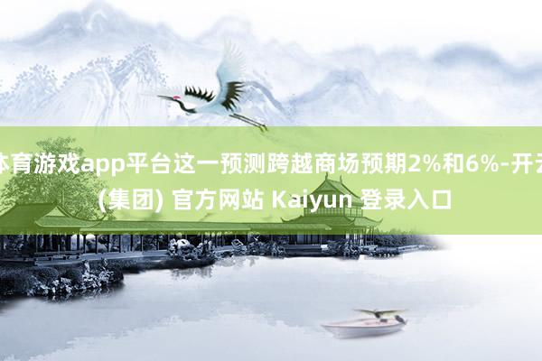 体育游戏app平台这一预测跨越商场预期2%和6%-开云 (集团) 官方网站 Kaiyun 登录入口