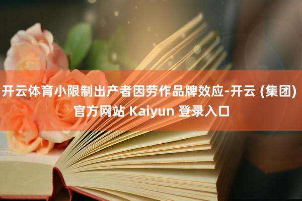 开云体育小限制出产者因劳作品牌效应-开云 (集团) 官方网站 Kaiyun 登录入口