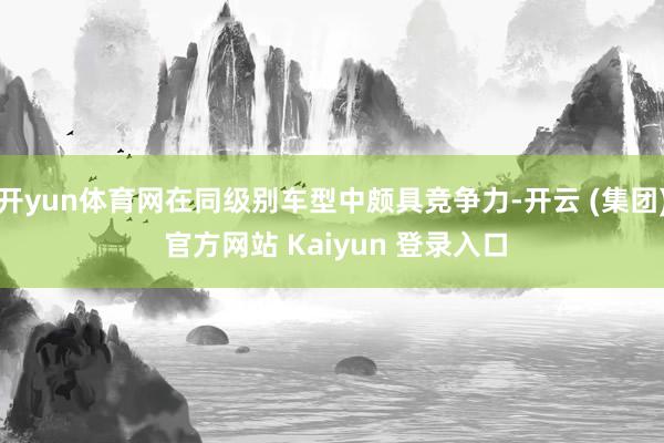 开yun体育网在同级别车型中颇具竞争力-开云 (集团) 官方网站 Kaiyun 登录入口