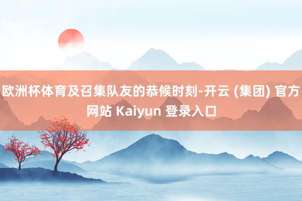 欧洲杯体育及召集队友的恭候时刻-开云 (集团) 官方网站 Kaiyun 登录入口
