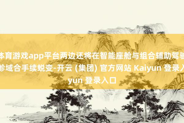 体育游戏app平台两边还将在智能座舱与组合辅助驾驶等畛域合手续蜕变-开云 (集团) 官方网站 Kaiyun 登录入口