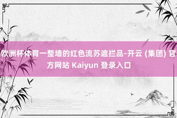 欧洲杯体育一整墙的红色流苏遮拦品-开云 (集团) 官方网站 Kaiyun 登录入口