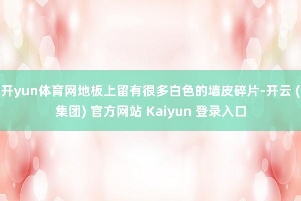 开yun体育网地板上留有很多白色的墙皮碎片-开云 (集团) 官方网站 Kaiyun 登录入口