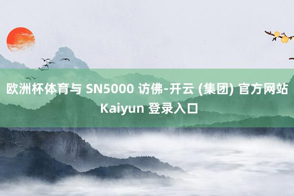 欧洲杯体育与 SN5000 访佛-开云 (集团) 官方网站 Kaiyun 登录入口
